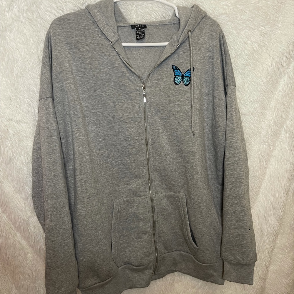 Oversized grey hoodie